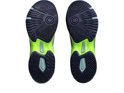 Asics Gel Pickleball Shoes - Rocket 11 Celadon / Safety Yellow (For Men)