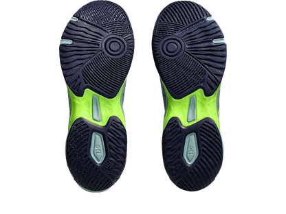 Asics Gel Pickleball Shoes - Rocket 11 Celadon / Safety Yellow (For Men)