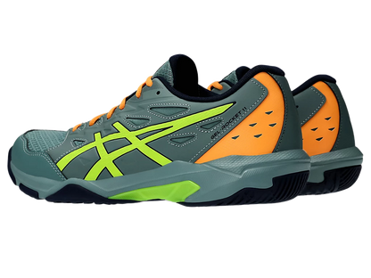 Asics Gel Pickleball Shoes - Rocket 11 Celadon / Safety Yellow (For Men)