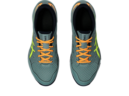 Asics Gel Pickleball Shoes - Rocket 11 Celadon / Safety Yellow (For Men)