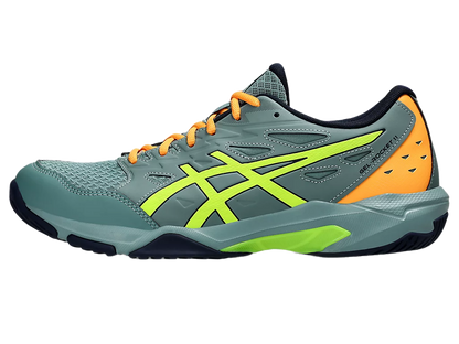 Asics Gel Pickleball Shoes - Rocket 11 Celadon / Safety Yellow (For Men)