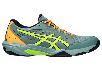 Asics Gel Pickleball Shoes - Rocket 11 Celadon / Safety Yellow (For Men)