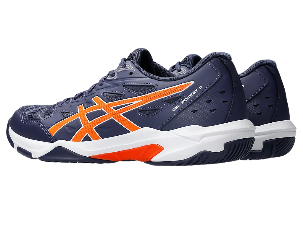 Giày Pickleball Asics Gel - Rocket 11  Indigo Fog / Nova Orange (Cho Nam)