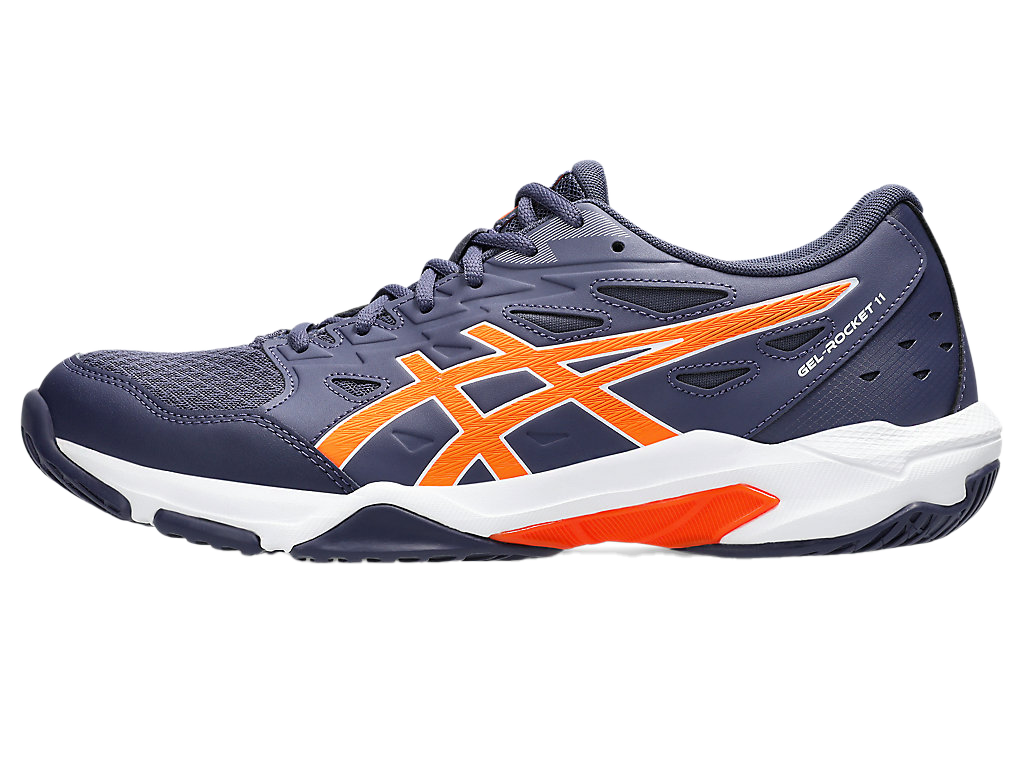 Giày Pickleball Asics Gel - Rocket 11  Indigo Fog / Nova Orange (Cho Nam)