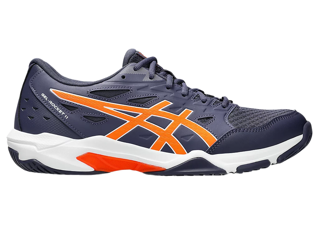 Giày Pickleball Asics Gel - Rocket 11  Indigo Fog / Nova Orange (Cho Nam)