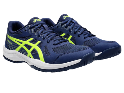 Pickleball Shoes Asics Upcourt 6 Blue Expense / Safety Yellow (For Men)