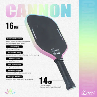 Pickleball Paddle Luzz Candy Cannon