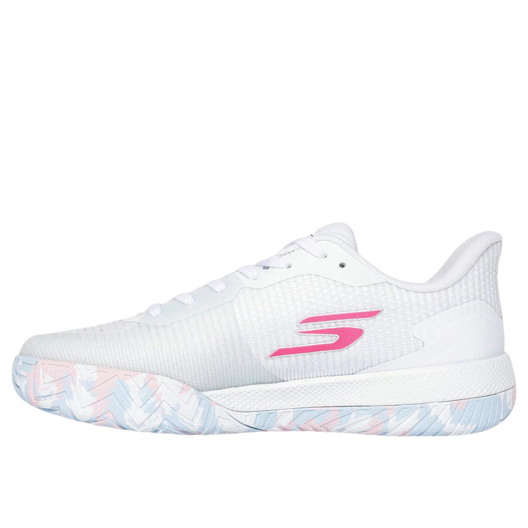 Giày Pickleball Sketcher GO Pickleball Viper Court Pro 2.0 (Hồng Trắng)