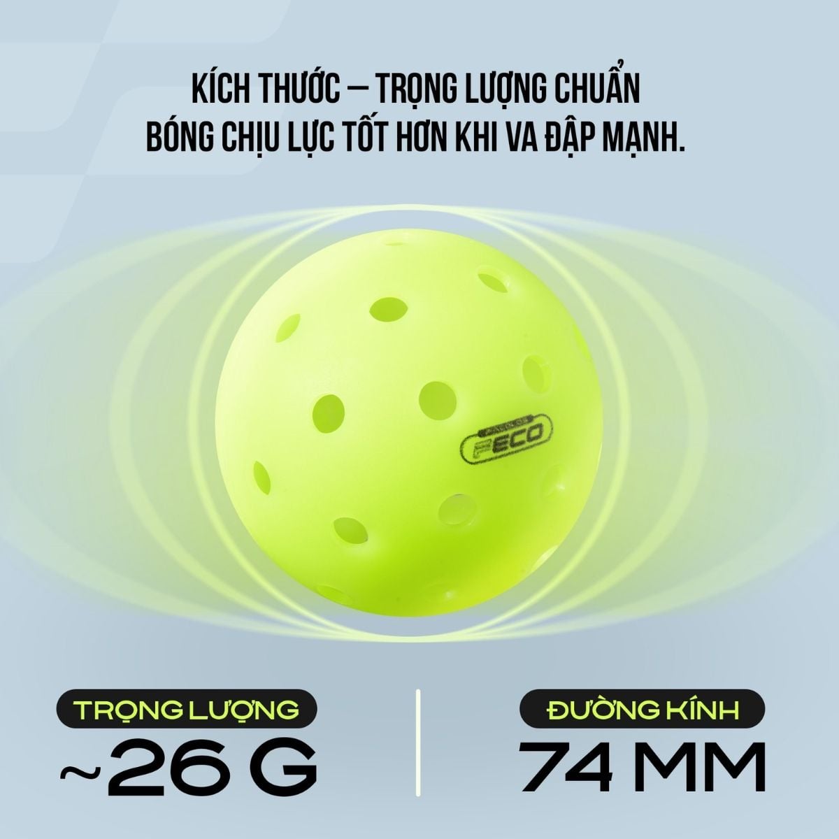 Bóng Pickleball Facolos F-Eco Bền Bỉ