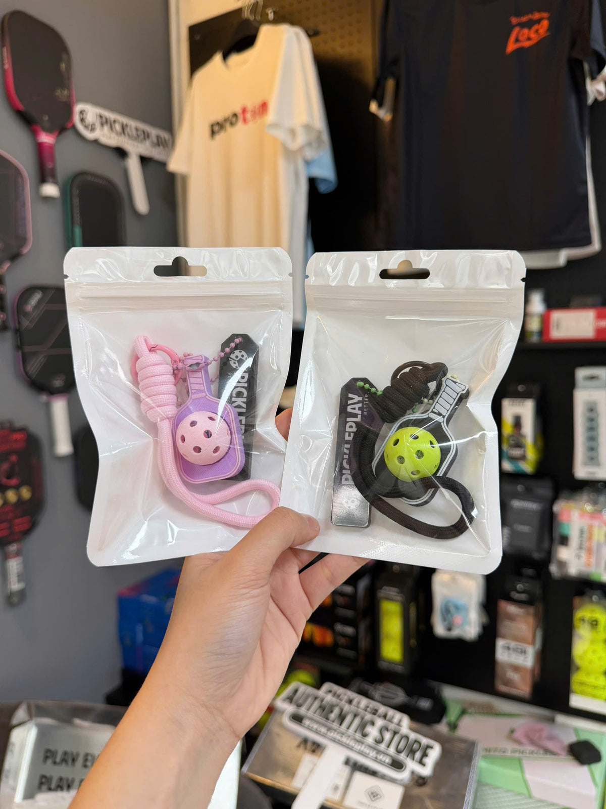 PicklePlay Pickleball Keychain