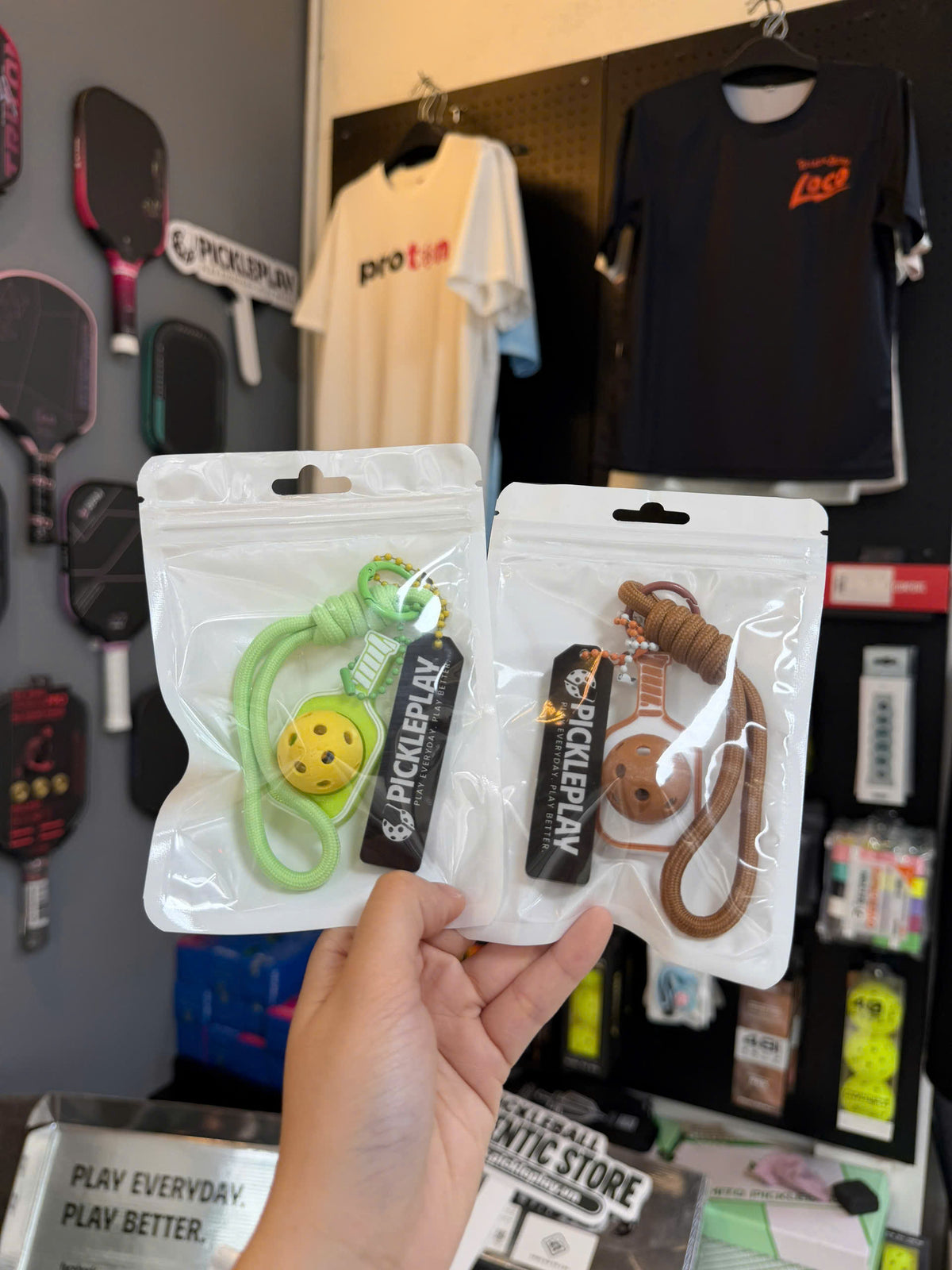 PicklePlay Pickleball Keychain
