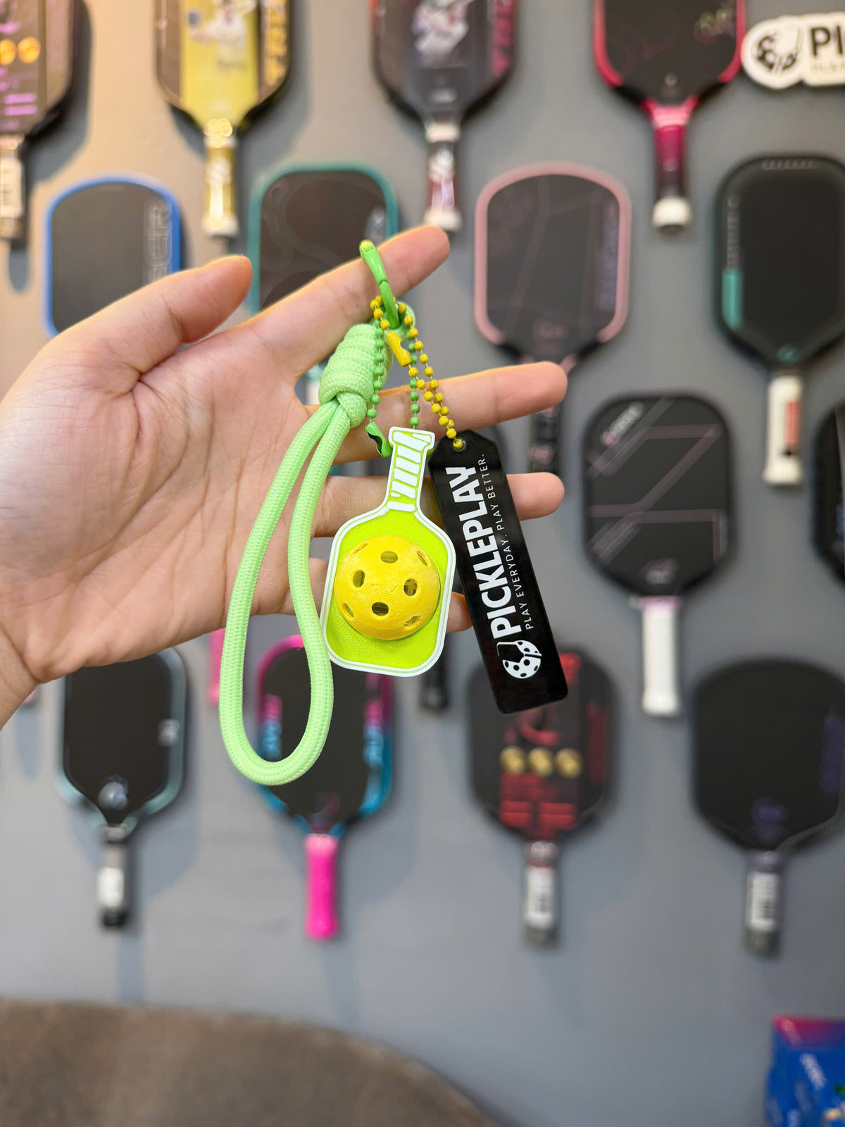 PicklePlay Pickleball Keychain