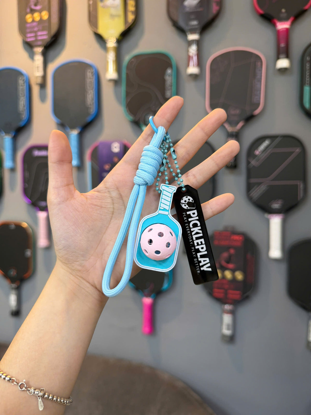 PicklePlay Pickleball Keychain