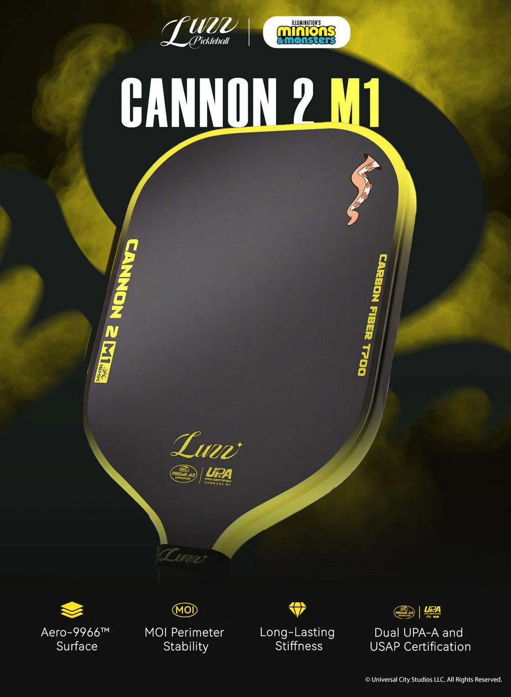 Vợt Pickleball Luzz Minions Cannon2 M1