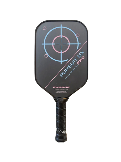Pickleball racket Engage NEW. Pursuit Pro MX | Raw T700 Carbon Fiber | Elongated