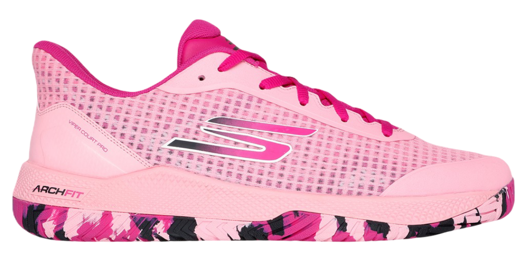 Giày Pickleball Sketcher GO Pickleball Viper Court Pro (Hồng)