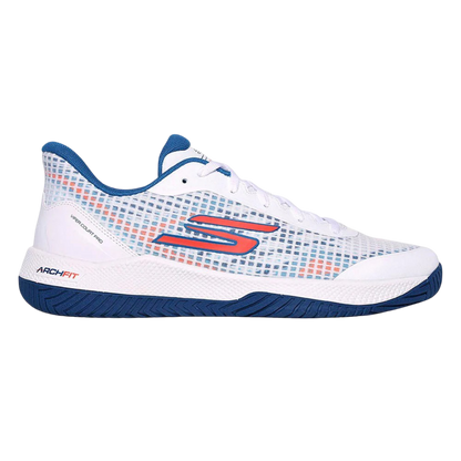 Giày Pickleball Sketcher GO Pickleball Viper Court Pro (Trắng Xanh)