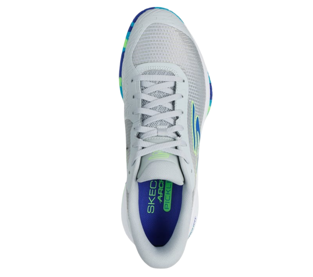 Giày Pickleball Sketcher GO Pickleball Viper Court Pro 2.0 (Xám Xanh Nhạt)