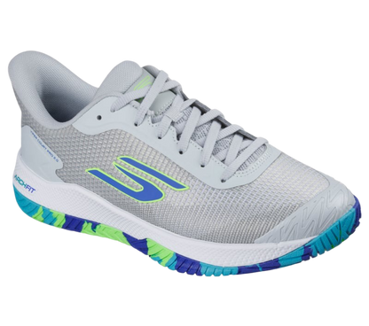 Giày Pickleball Sketcher GO Pickleball Viper Court Pro 2.0 (Xám Xanh Nhạt)