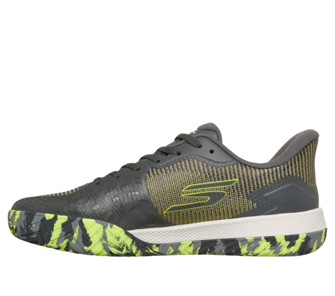 Giày Pickleball Sketcher GO Pickleball Viper Court Pro 2.0 (Vàng Xám)