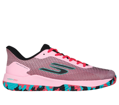Sketcher GO Pickleball Viper Court Pro 2.0 Pickleball Shoes (Black Pink)