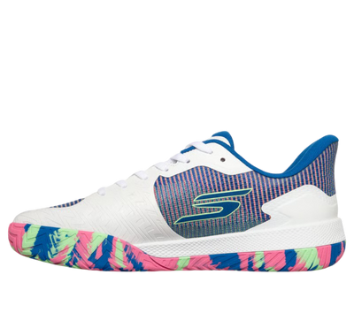 Sketcher GO Pickleball Viper Court Pro 2.0 Pickleball Shoes (Light Blue Pink)