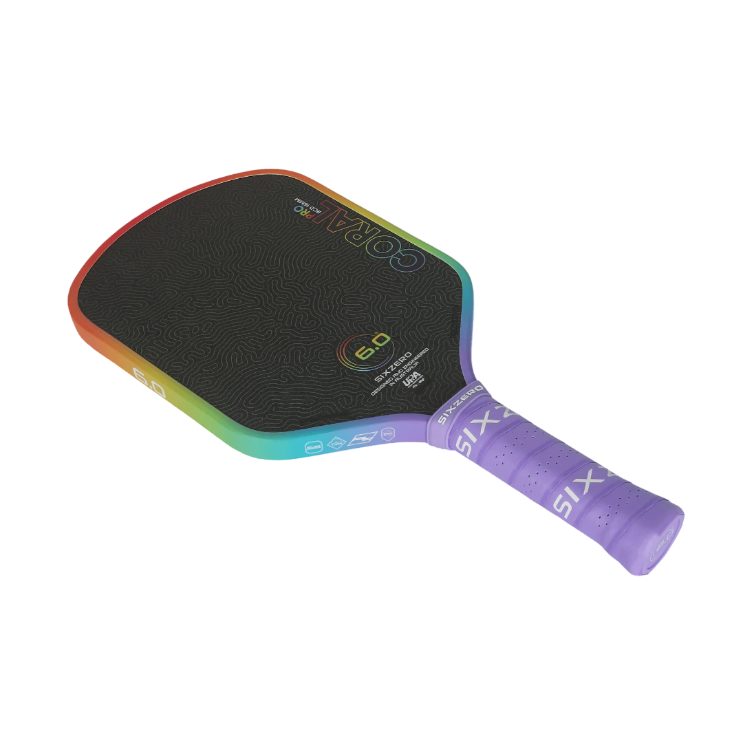Vợt Pickleball Six Zero Coral Pro Rainbow - Limited Edition
