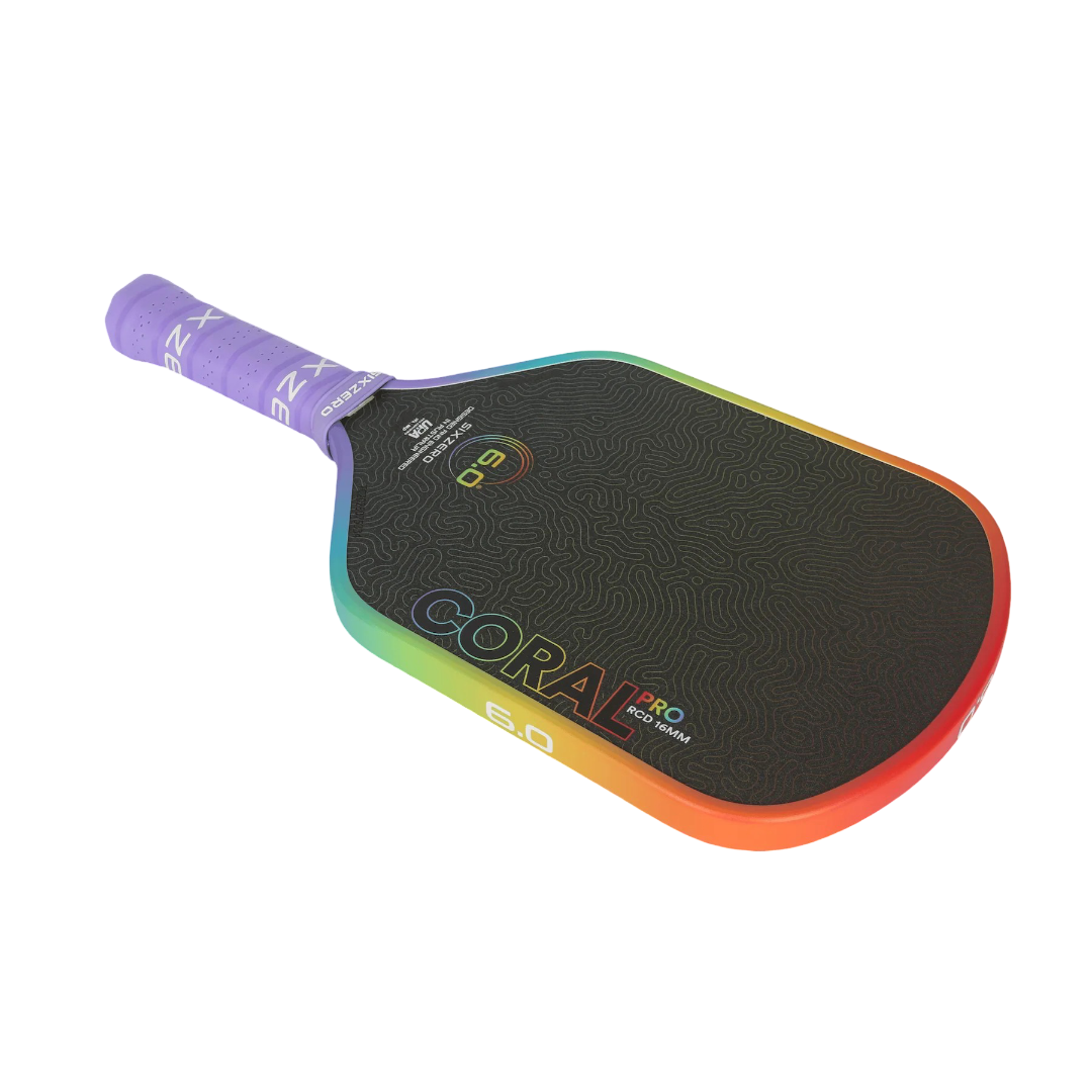 Vợt Pickleball Six Zero Coral Pro Rainbow - Limited Edition