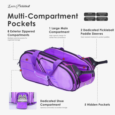 LUZZ Outdoor Sports Backpack Pickleball Bag