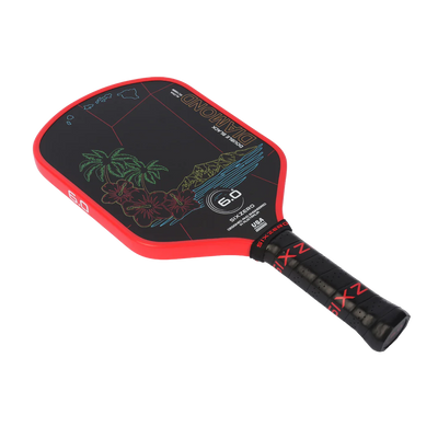 Six Zero Double Black Diamond Control Pickleball Paddle - 16 mm
