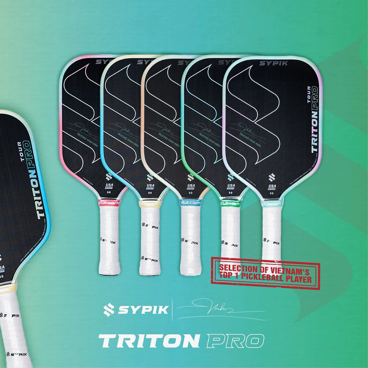 Sypik Triton Pro Tour Pickleball Racket (New Colors)