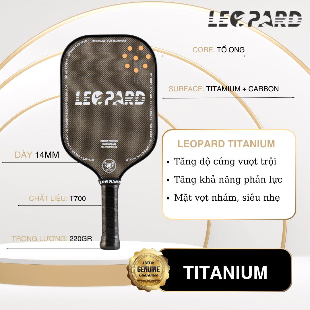 LEOPARD Titanium Pickleball Racket