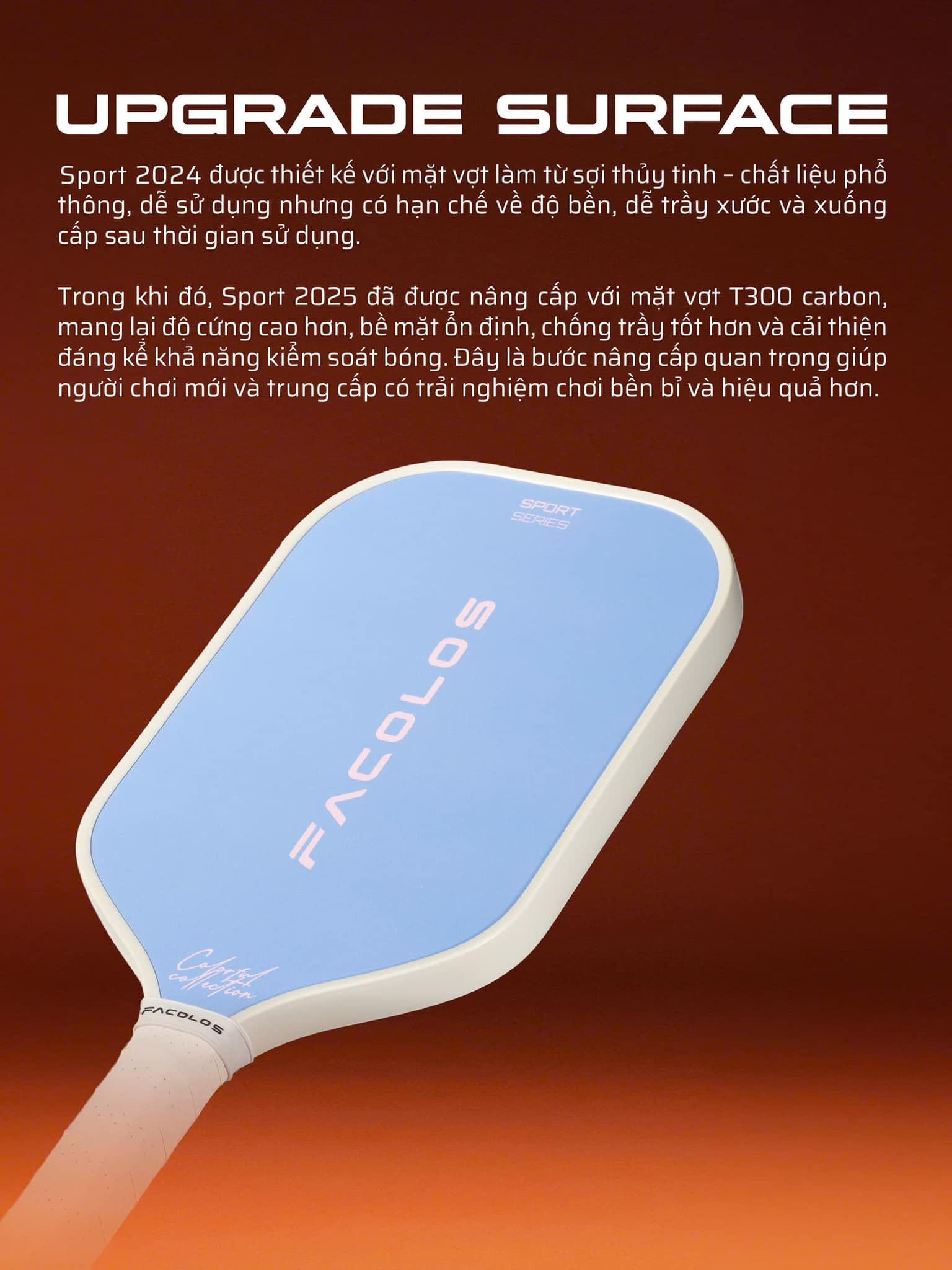 Pickleball racket Facolos Sport Series 2025 Edition