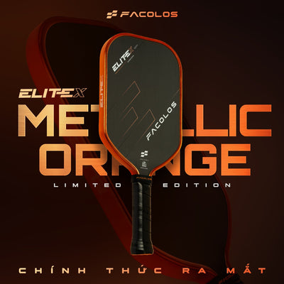 Facolos Elite X Metallic Orange Pickleball Racket