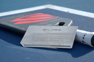 Selkirk Aluminium Pickleball Paddle Certificate of Authenticity