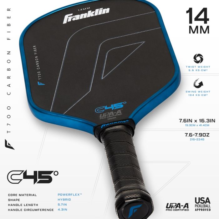 Pickleball racket Franklin C45°