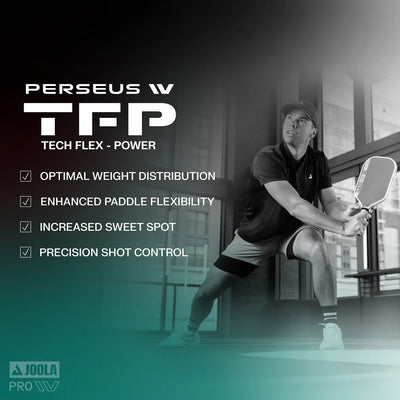 JOOLA Perseus Pro IV Riptide Pickleball Racket - Tiffany Edition