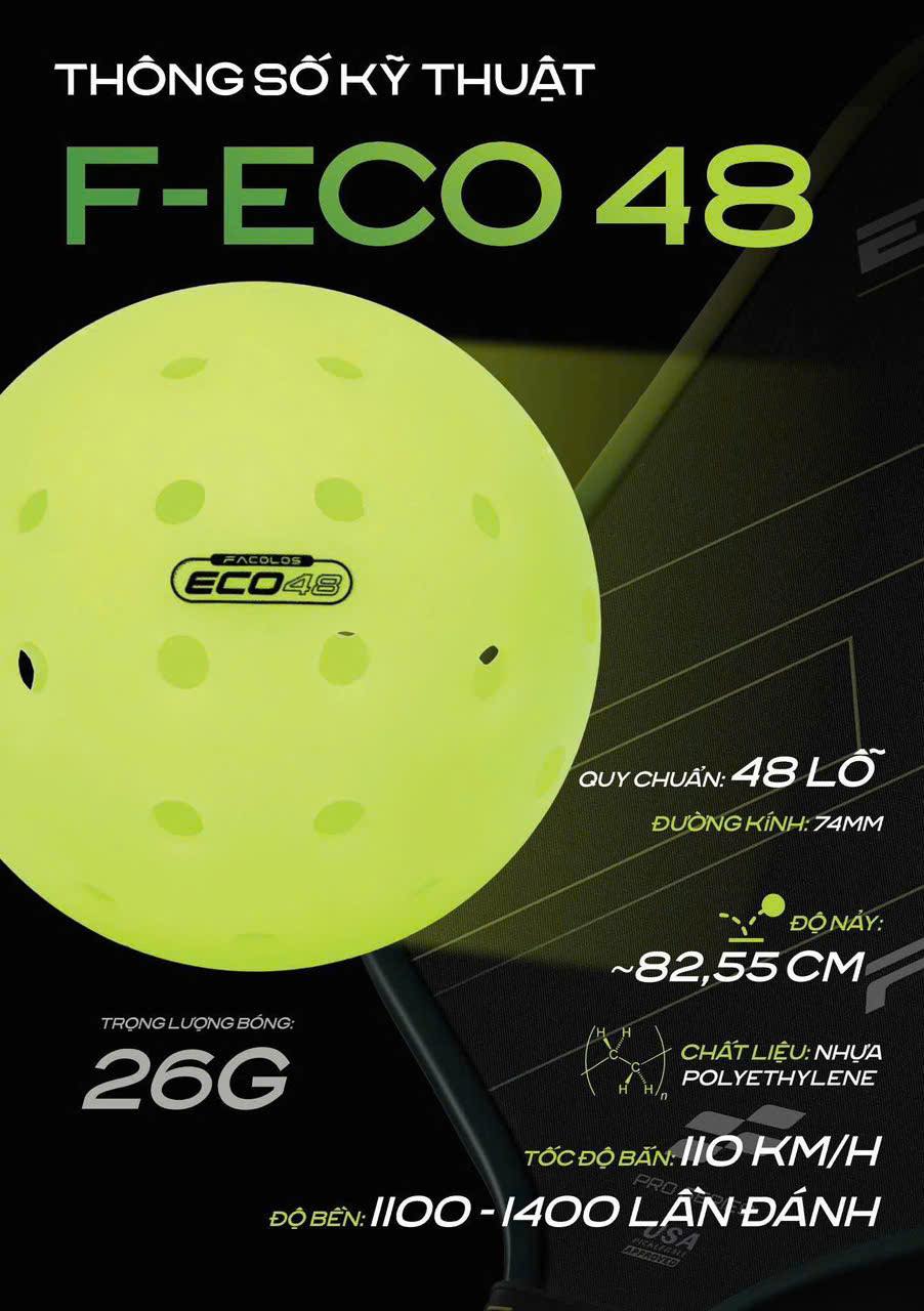 Bóng Pickleball Facolos F-Eco 48
