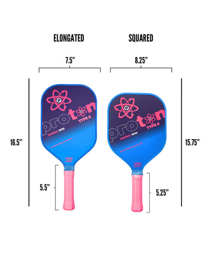 Proton Series 1 Pickleball Racket - Type A - Tournament (Elongated Paddle)