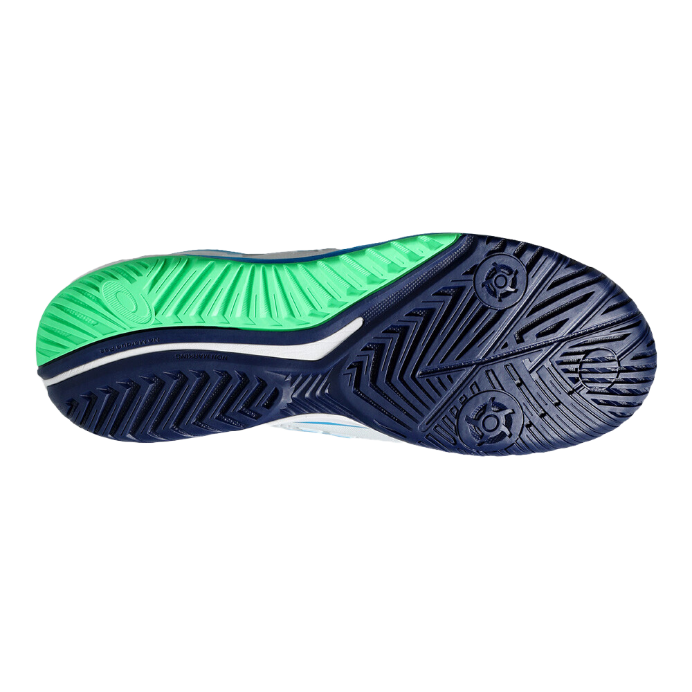 Pickleball Gel Shoes - Resolution 9 White / Digital Aqua (Unisex)