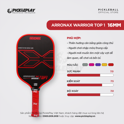 Arronax Warrior X Top 1 Pickleball Paddle
