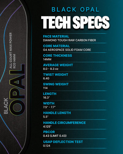 Six Zero Black Opal Pickleball Paddle - Lunar New Year 2026 Edition