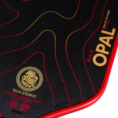 Six Zero Black Opal Pickleball Paddle - 2026 Stallion Edition