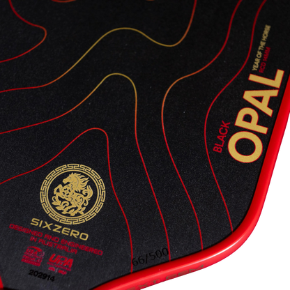 Vợt Pickleball Six Zero Black Opal - Phiên bản Ngựa 2026