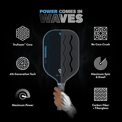 CRBN⁴ TruFoam Waves Pickleball Racket