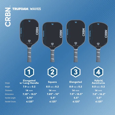 CRBN⁴ TruFoam Waves Pickleball Racket