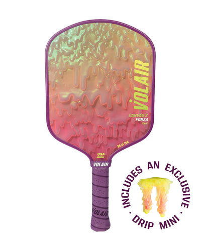 Pickleball Racket Volair Canvas 2 Forza "Drips" 16mm