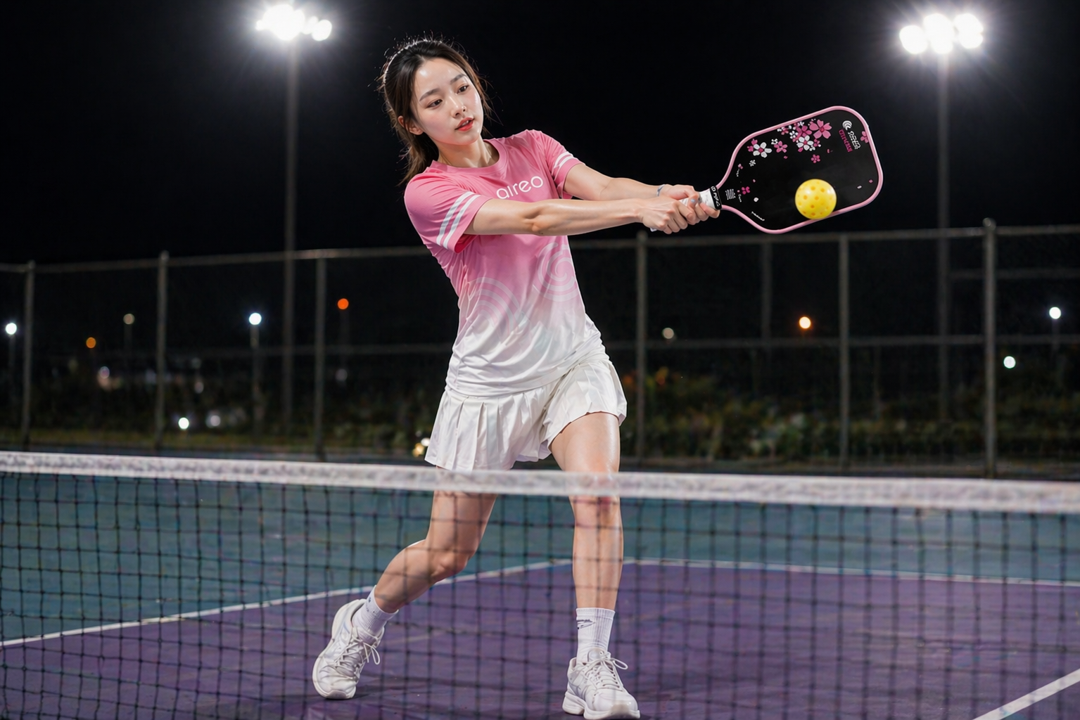 Aireo Sports Cherry Blossom Performance Pickleball T-Shirt