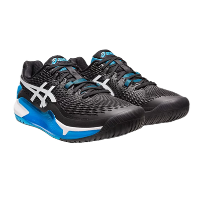 Giày Pickleball Gel - Resolution 9 Black / White (Cho Nam)