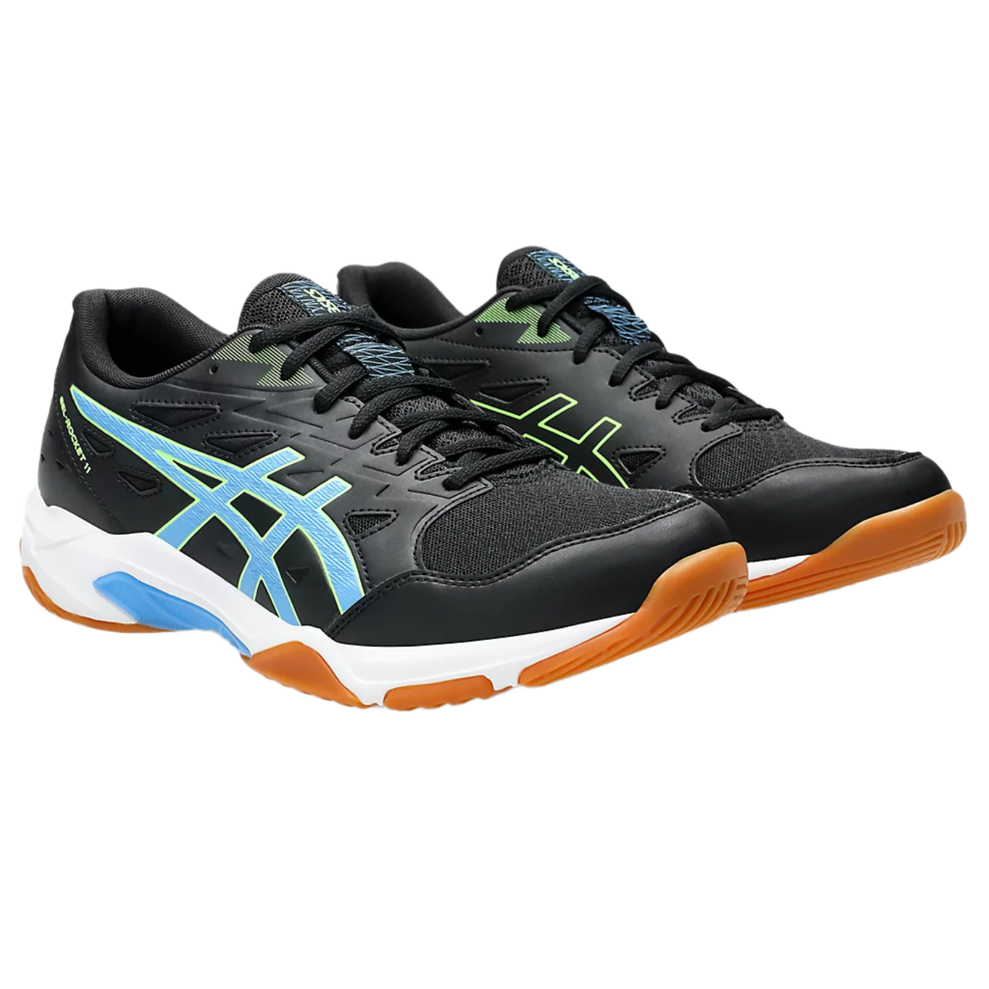 Asics Gel Pickleball Shoes - Rocket 11 Black / Waterscape (For Men)